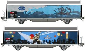 SBB Schiebewandwagen Hbils-vy 21 RIV 85 - Kiss Schweiz 560208 Spur 1